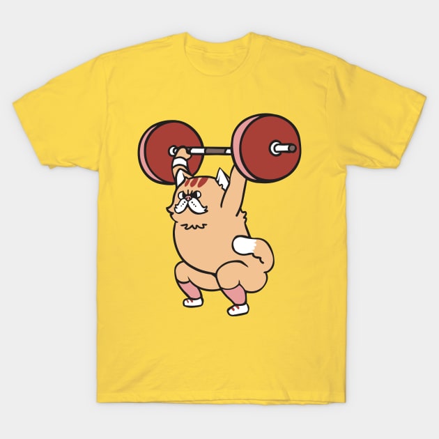 Cat weightlifting shirt hotsell